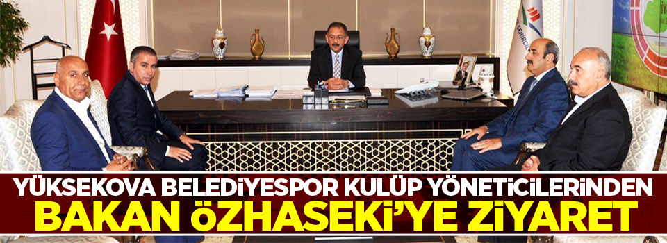 Spor kulübünden Bakan Özhaseki'ye ziyaret