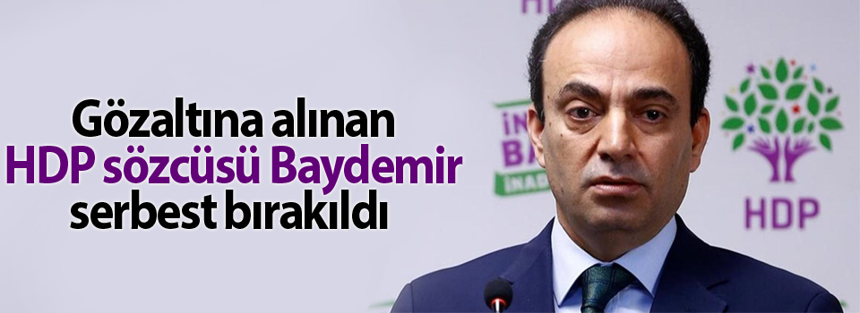 Gözaltına alınan HDP sözcüsü Baydemir serbest bırakıldı