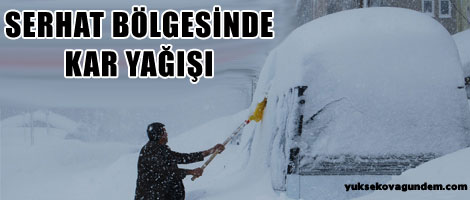 Serhat bölgesinde kar yağışı