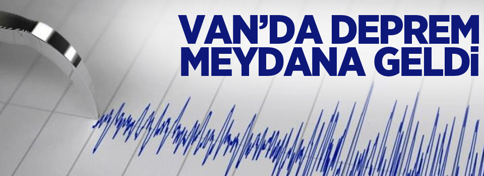 Van’da 3.5 büyüklüğünde deprem oldu