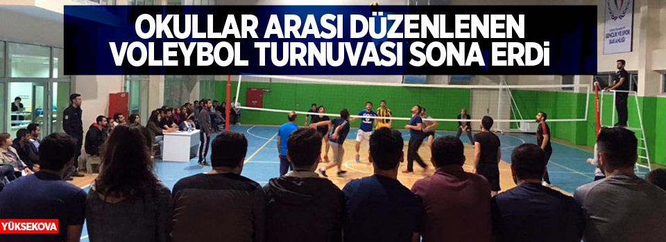 Okullar arası voleybol turnuvası sona erdi