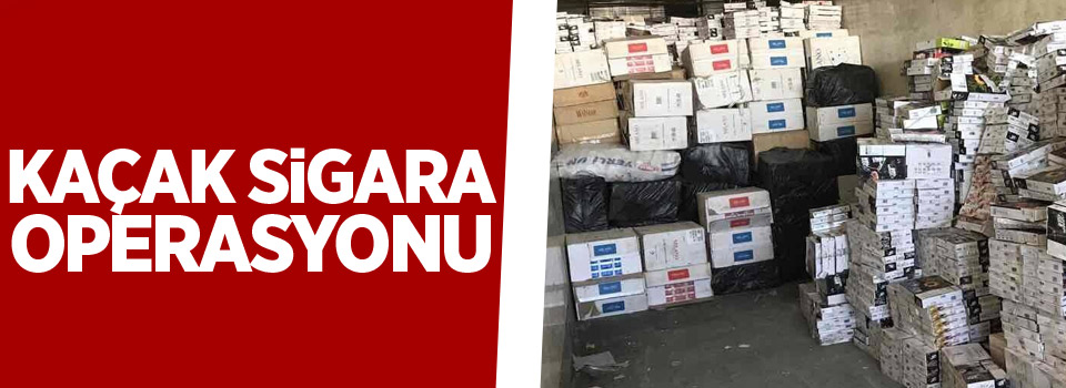 315 bin paket kaçak sigara ele geçirildi