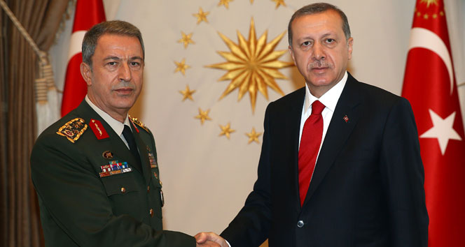 Cumhurbaşkanı Erdoğan, Orgeneral Akar'ı kabul etti