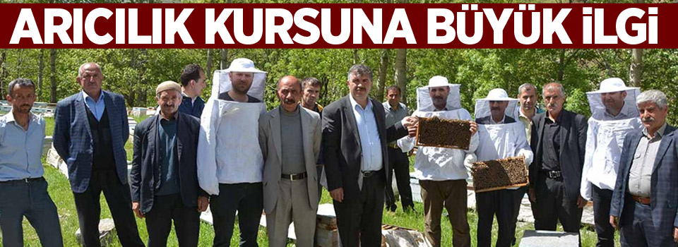 Arıcılık kursuna büyük ilgi