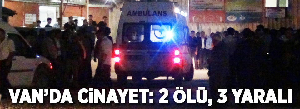 Van'da cinayet: 2 ölü, 3 yaralı