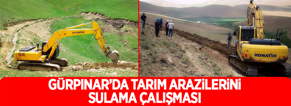 Van'da tarım arazilerini sulama çalışması