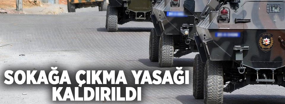 Nusaybin'deki sokağa çıkma yasağı kaldırıldı