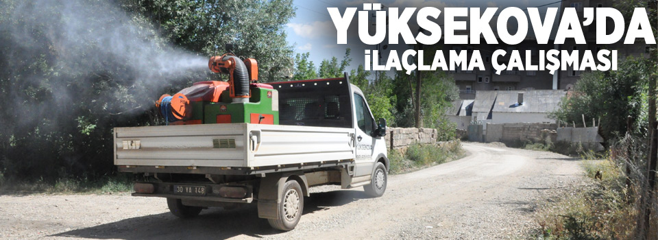 Yüksekova'da ilaçlama çalışması