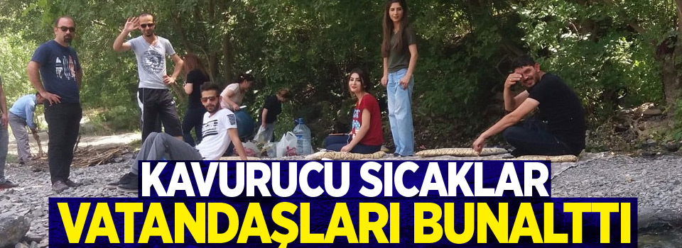 Kavurucu sıcaklar vatandaşları bunalttı