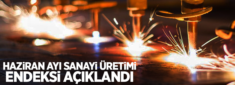 Haziran ayı sanayi üretimi endeksi açıklandı