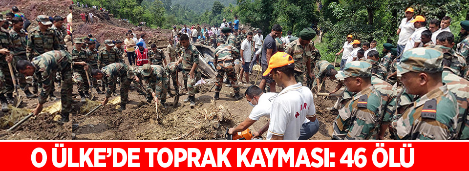 Hindistan'da toprak kayması: 46 ölü