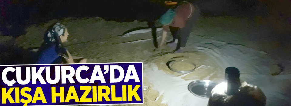 Çukurca’da kışa hazırlık