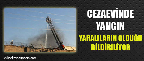 Cezaevinde yangın