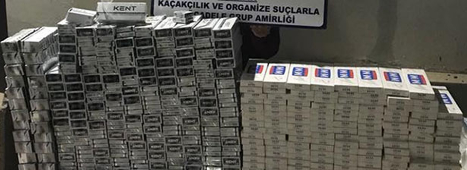 5 bin paket kaçak sigara ele geçirildi