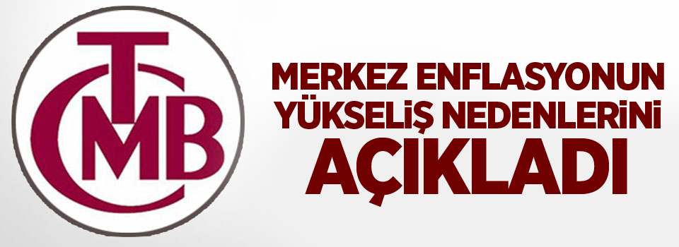 Merkez Enflasyonun yükseliş nedenlerini açıkladı