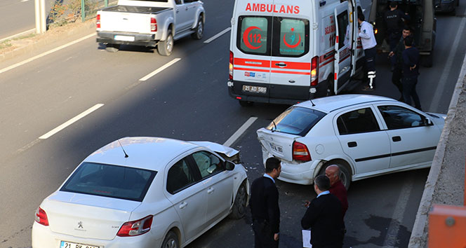 Diyarbakır’da trafik kazası: 4 yaralı!