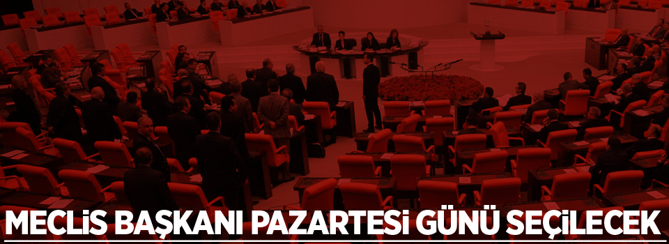 Meclis başkanı pazartesi günü seçilecek