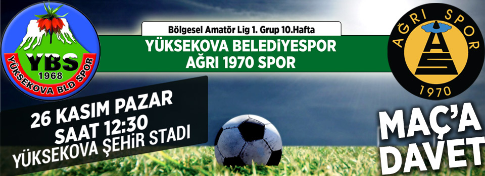 Yüksekova Belediyespor'dan maça davet