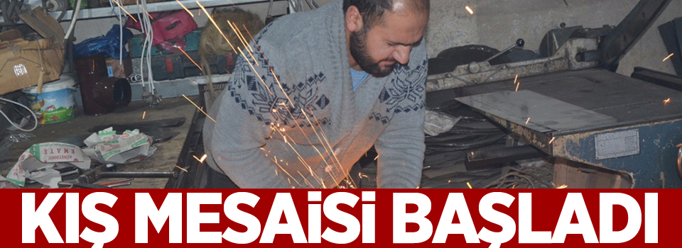 Oto lastikçilerde ve sobacılarda kış mesaisi başladı