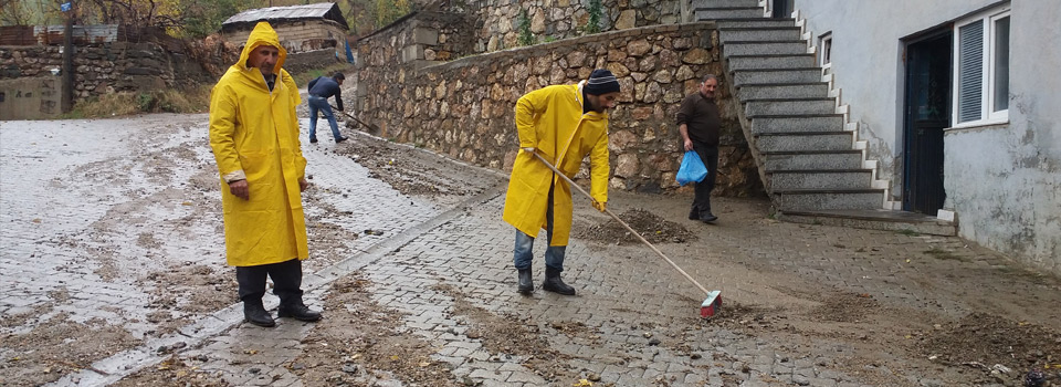 Şemdinli'de temizlik çalışması