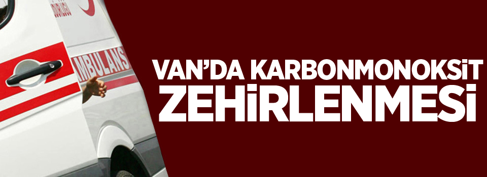 Van’da karbonmonoksit zehirlenmesi