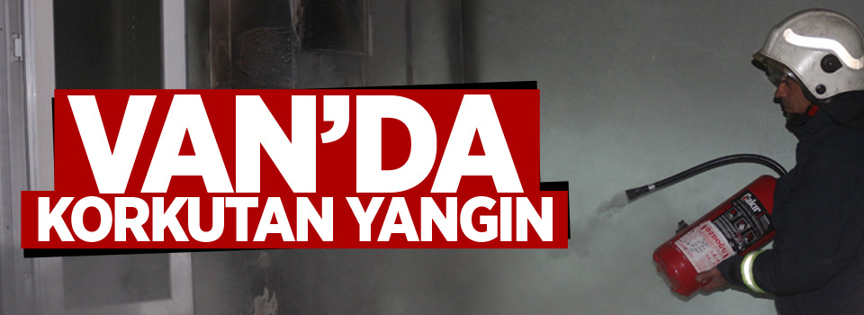 Van'da çıkan yangın korkuttu