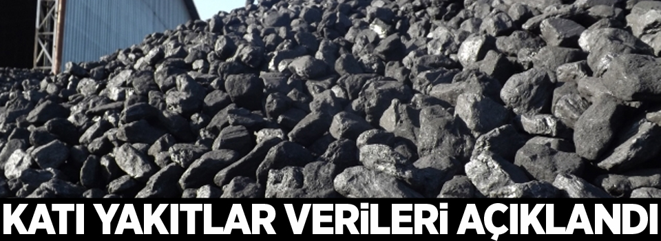 Katı yakıtlar verileri açıklandı