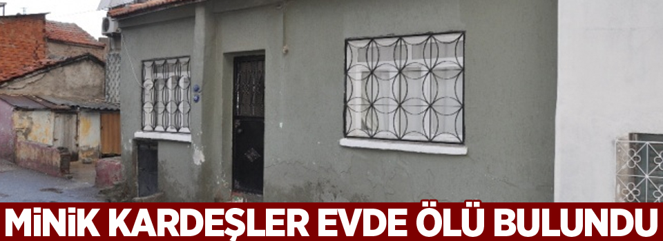 Minik kardeşler evde ölü bulundu