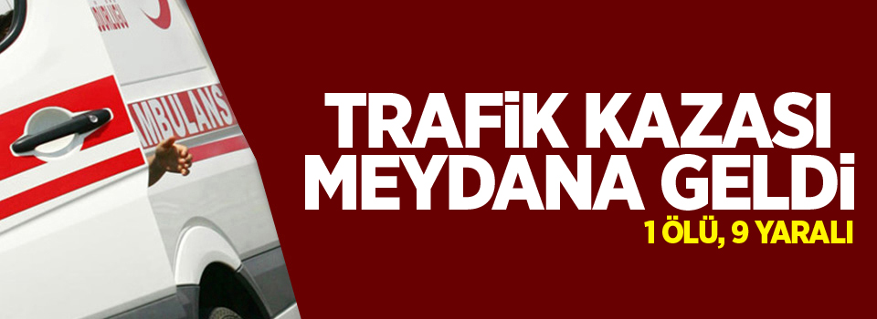 Diyarbakır’da trafik kazası: 1 ölü, 9 yaralı