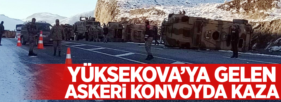 Askeri konvoyda kaza: 15 asker yaralı