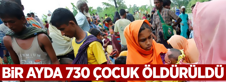 Bir ayda 730 çocuk öldürüldü