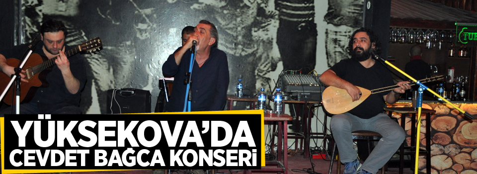Cevdet Bağca Yüksekova'da konser verdi