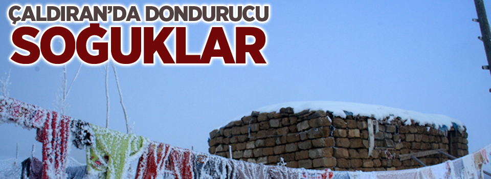 Çaldıran’da dondurucu soğuklar