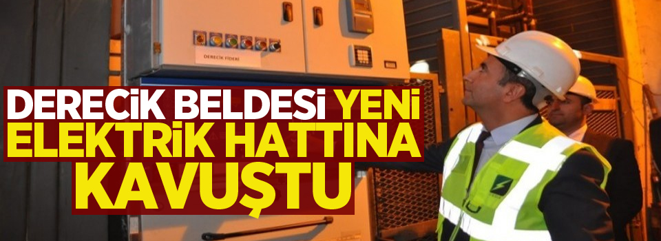 Derecik Beldesi Yeni Elektrik Hattına Kavuştu