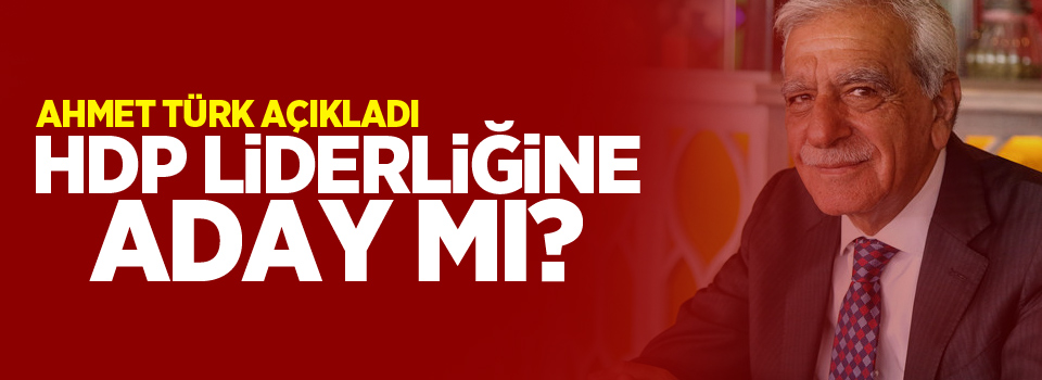 Demirtaş'ın yerine geçecek mi ? Ahmet Türk'ten bomba iddiaya cevap!
