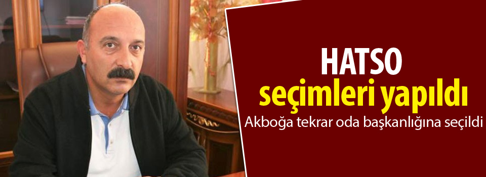 HATSO seçimleri yapıldı