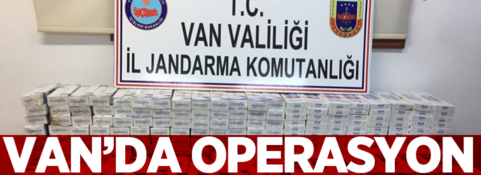 Van'da kaçak sigara operasyonu