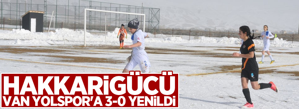 Hakkarigücü Van Yolspor'a 3-0 yenildi