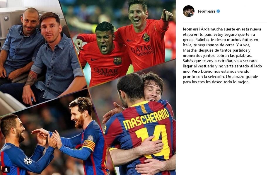 Messi’den Turan’a veda