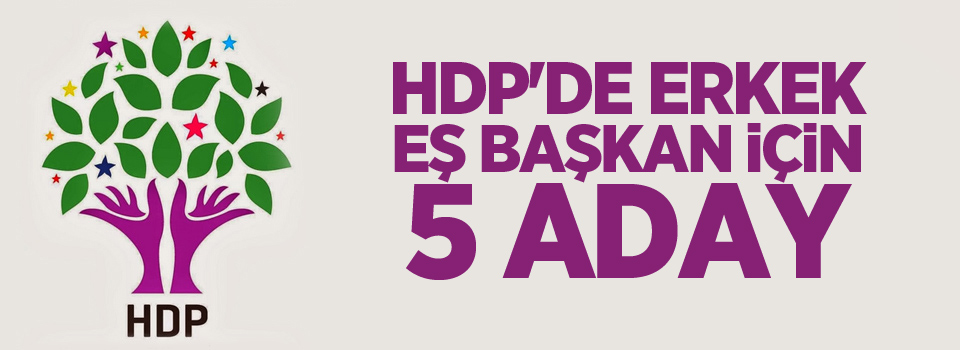 HDP'de erkek eş başkan için 5 aday