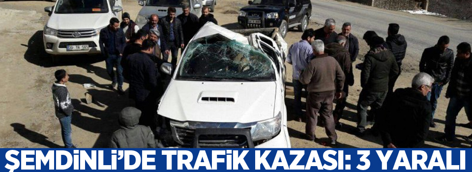 Şemdinli'de kaza: 3 yaralı