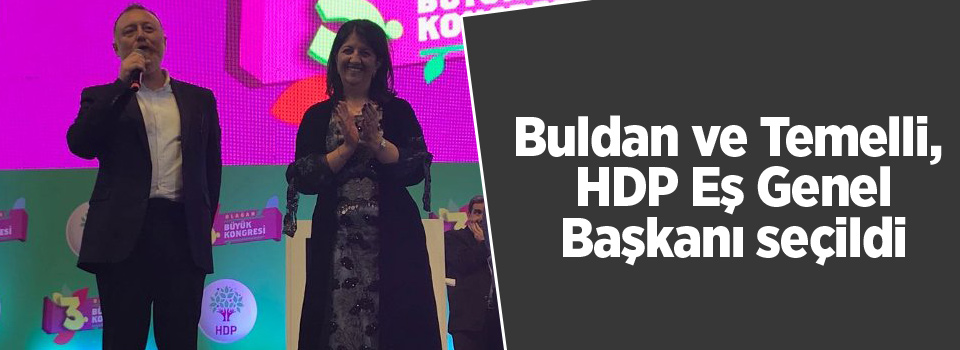 Buldan ve Temelli, HDP Eş Genel Başkanı seçildi