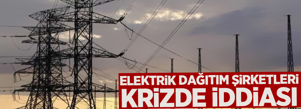 Elektrik dağıtım şirketleri krizde iddiası