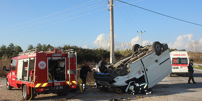 Trafik kazası: 1 ölü, 3 yaralı