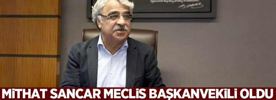 Mithat Sancar Meclis Başkanvekili oldu