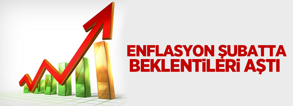 Enflasyon şubatta beklentileri aştı