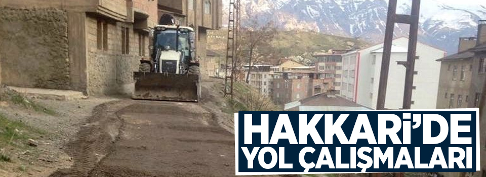 Hakkari’de yol bakım çalışması