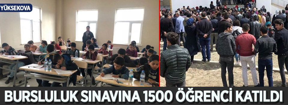 Bursluluk sınavına 1500 öğrenci katldı