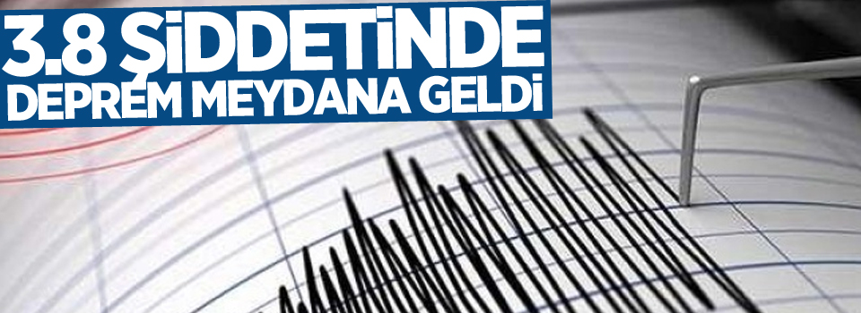 Amasya'da 3.8'lik deprem