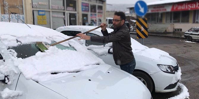 Hava aniden soğudu! Her yer beyaza büründü